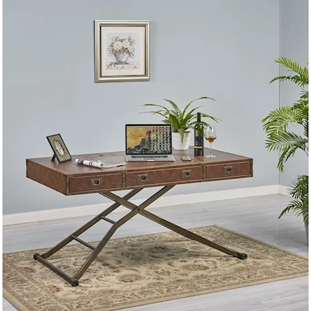 Sit N' Stand Adjustable Height Desk with Motorized Base